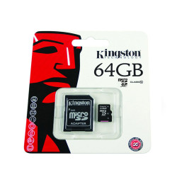 SD CARD 64GB Kingston Mikro SD s adaptérom SD CARD 64GB Kingston Mikro SD s adaptérom